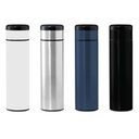 KOVEL - Giftology Double Walled Insulated Flask with Temperature Lid - White