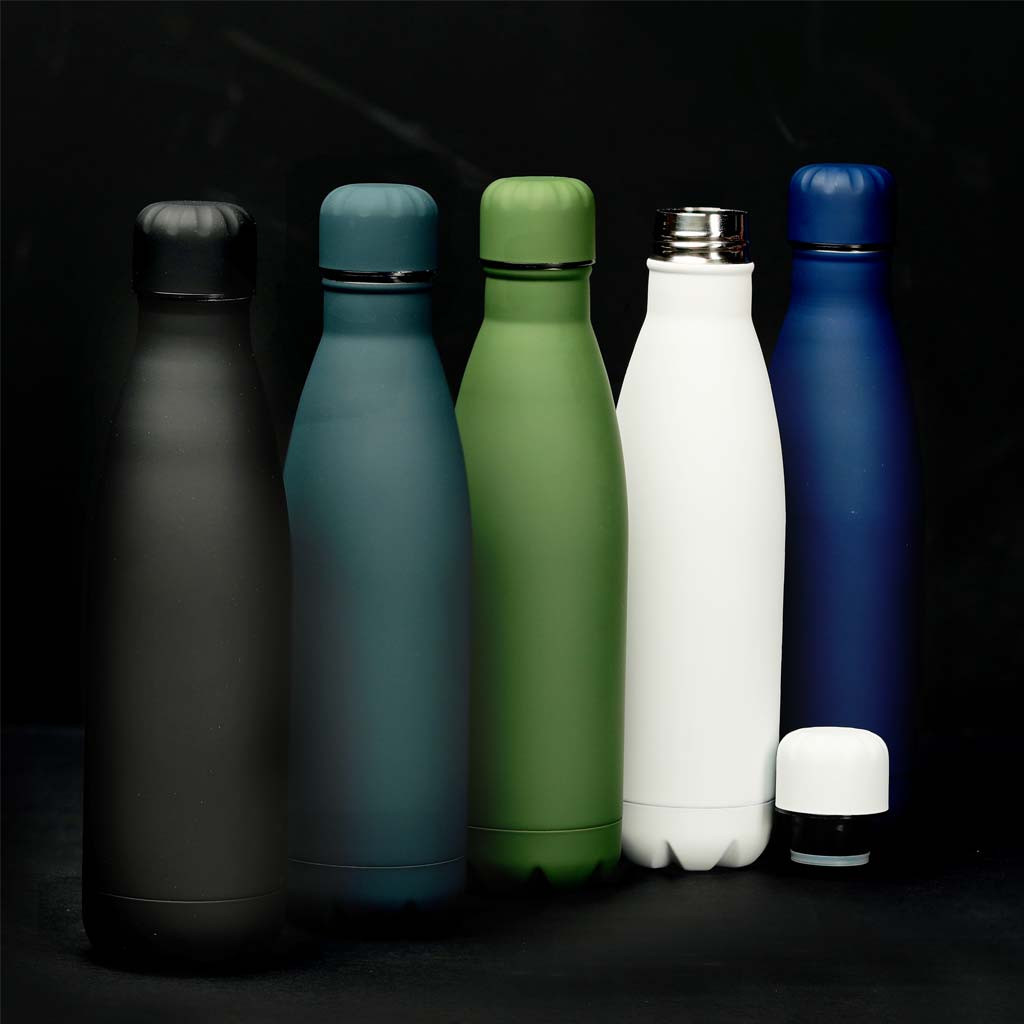 GRODNO - Soft Touch Insulated Water Bottle - Grey