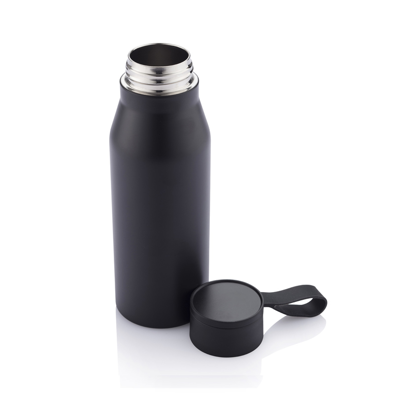 R-NEBRA - CHANGE Collection Recycled Stainless Steel Vacuum Bottle - Black
