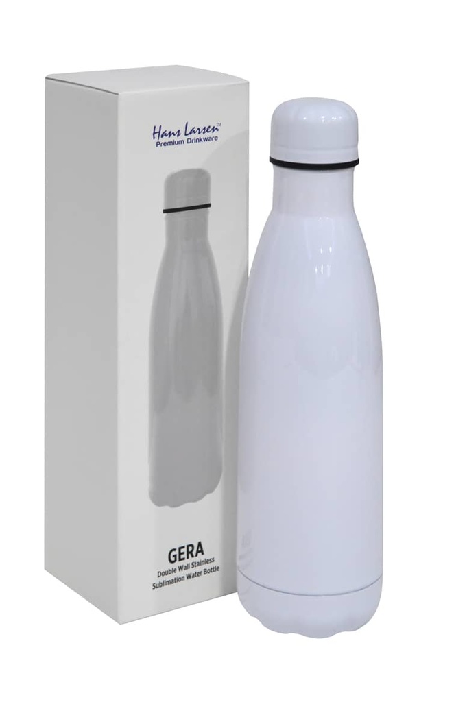 Gera - Hans Larsen Sublimation Insulated Water Bottle - White