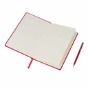 CAMPINA - Giftology A5 Hard Cover Notebook with Metal Pen - Red