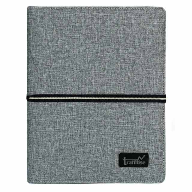 AIGIO - Giftology A5 Notebook Organiser With 10000mAh Powerbank - Grey