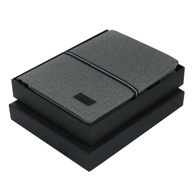 AIGIO - Giftology A5 Notebook Organiser With 10000mAh Powerbank - Grey