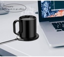CRIVITS - Smart Mug Warmer with Wireless Charger - Black