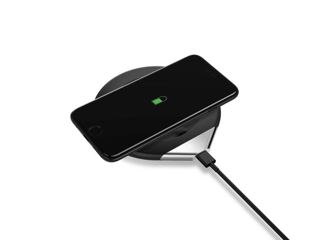 CRIVITS - Smart Mug Warmer with Wireless Charger - Black