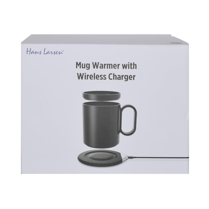 CRIVITS - Smart Mug Warmer with Wireless Charger - Black