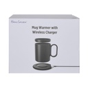 CRIVITS - Smart Mug Warmer with Wireless Charger - Black