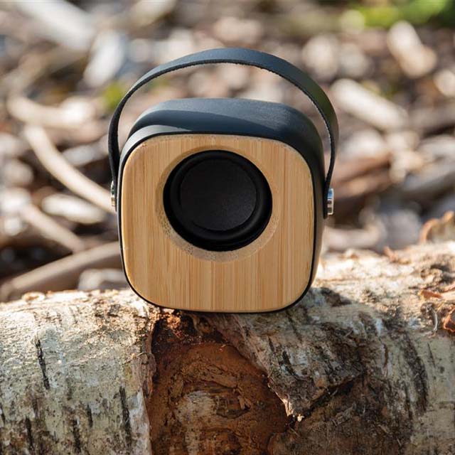 ESLOV - @memorii Bamboo Bluetooth Speaker (Anti-microbial)