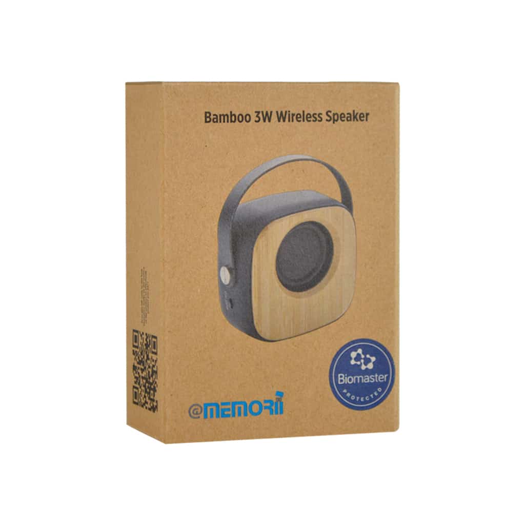 ESLOV - @memorii Bamboo Bluetooth Speaker (Anti-microbial)