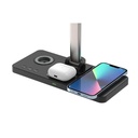 VELES - @memorii 3 in 1 Wireless Charger with Desk Lamp - Black