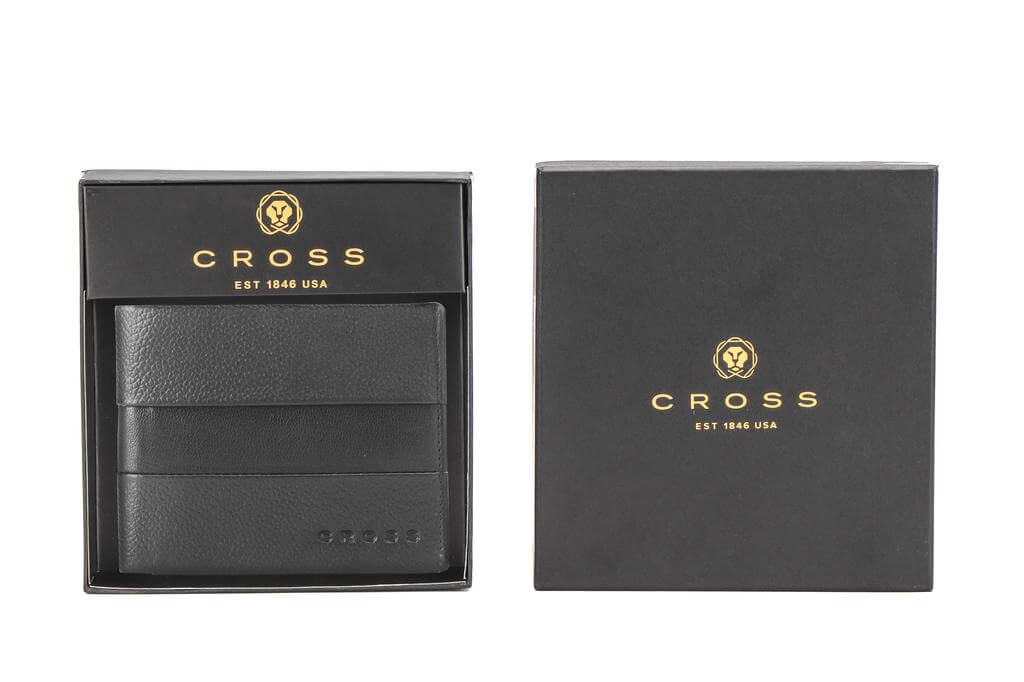 CROSS Chester Bi-Fold Leather Wallet with Coin Pocket
