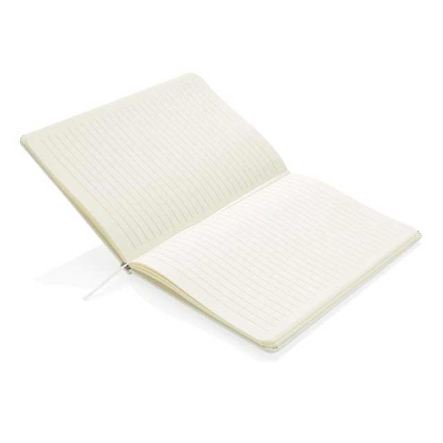 PINGER - Giftology A5 Hard Cover Ruled Notebook - White