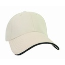 Santhome Nu-Fit® Performance Stretch-Fitted Cap - Cream / Black