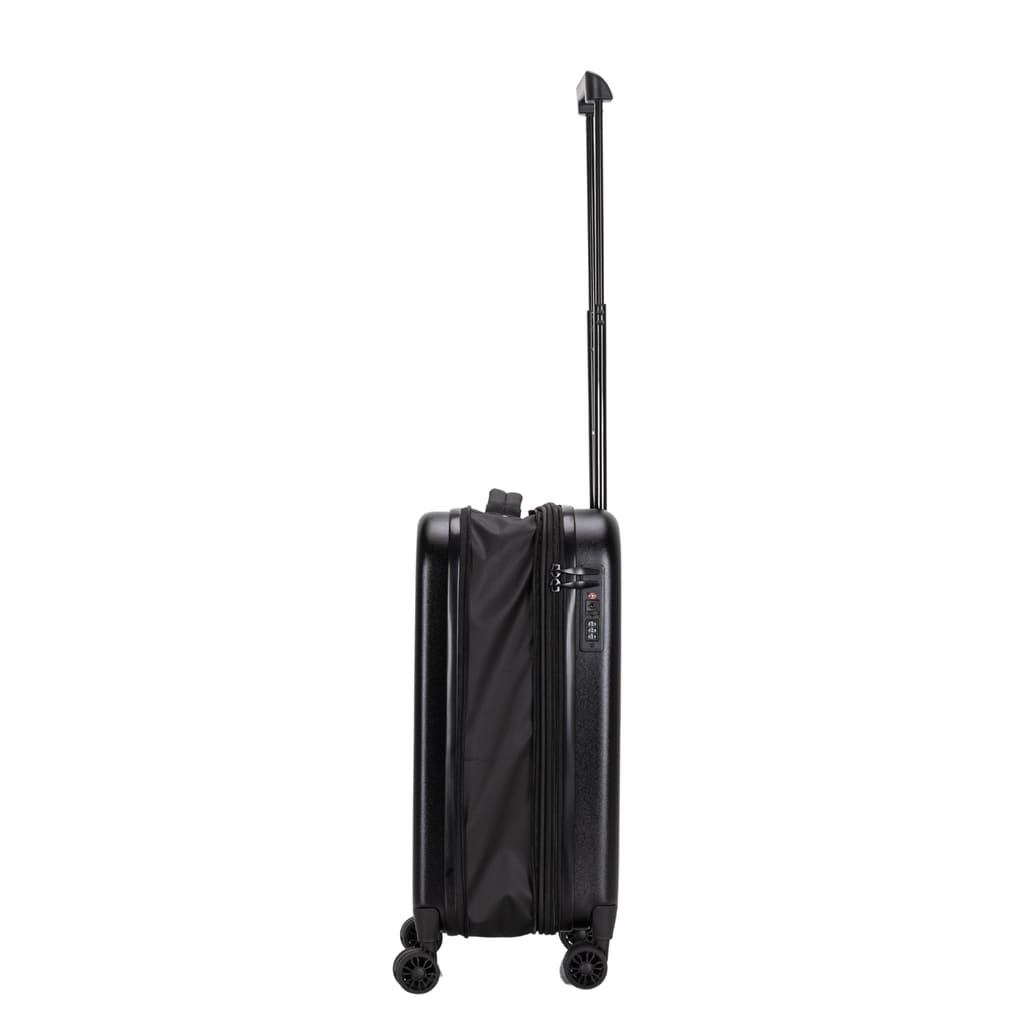 ROSTOCK - SANTHOME Foldable Cabin Trolley Bag - Black Matt Finish