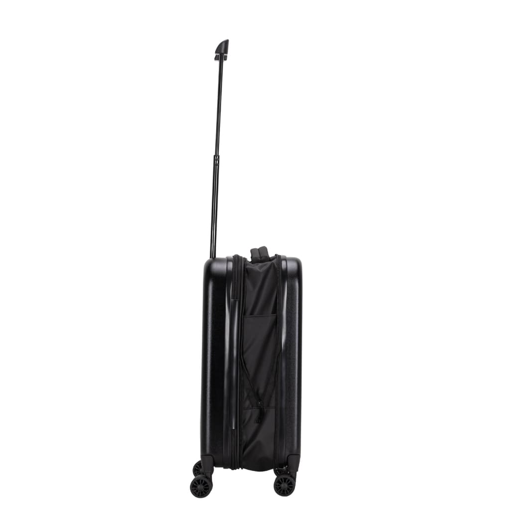 ROSTOCK - SANTHOME Foldable Cabin Trolley Bag - Black Matt Finish