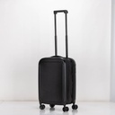 ROSTOCK - SANTHOME Foldable Cabin Trolley Bag - Black Matt Finish