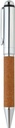 KORU - eco-neutral Metal Pen with Recycled Leather Barrel - Brown
