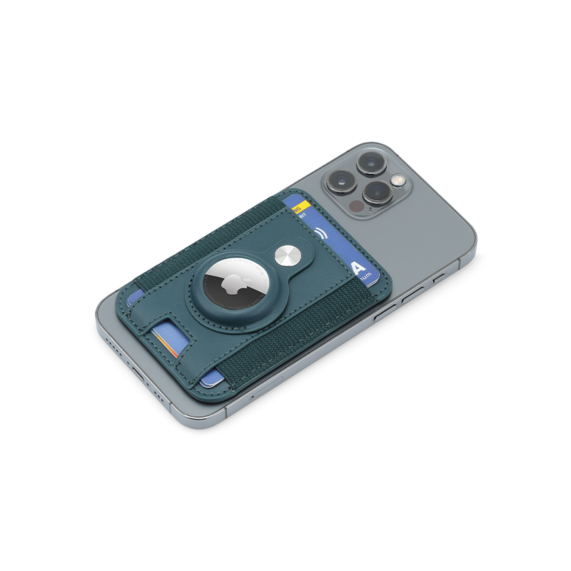 MARZ - Santhome® Magnetic Phone Cardholder with Santhome Tag Pocket - Dark Green