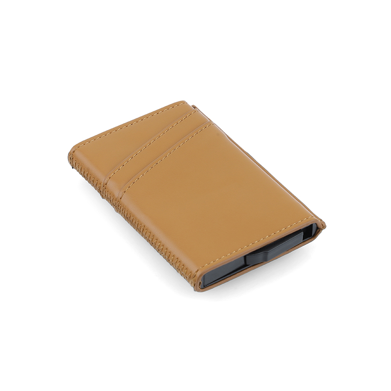 TROMSI - Santhome® PU Card Holder with Santhome Tag pocket - Tan