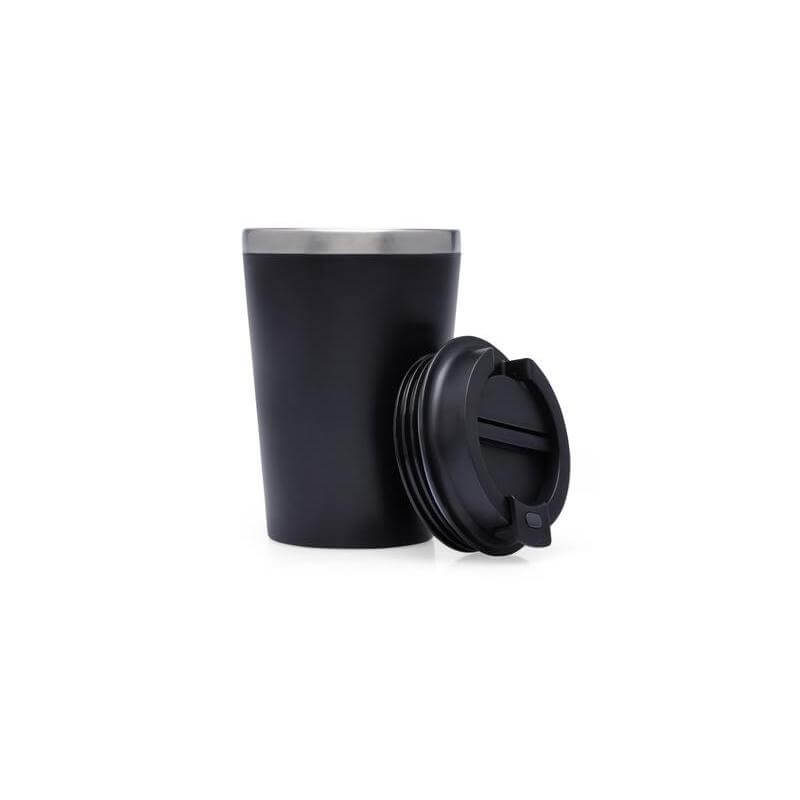MOSS - Giftology Steel/PP Double Wall Tumbler - 350ml - Black	