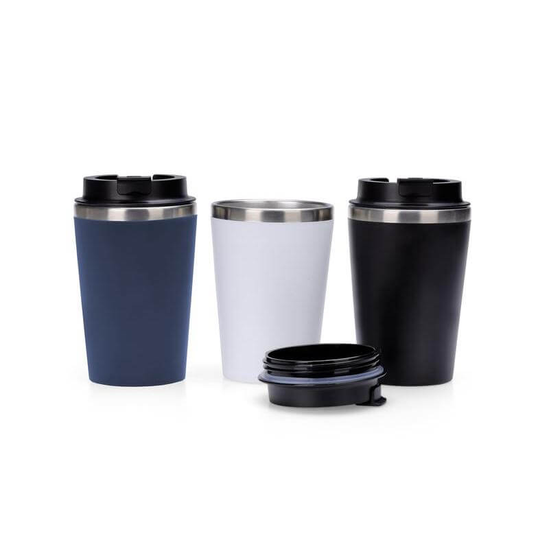 MOSS - Giftology Steel/PP Double Wall Tumbler - 350ml - Navy Blue	