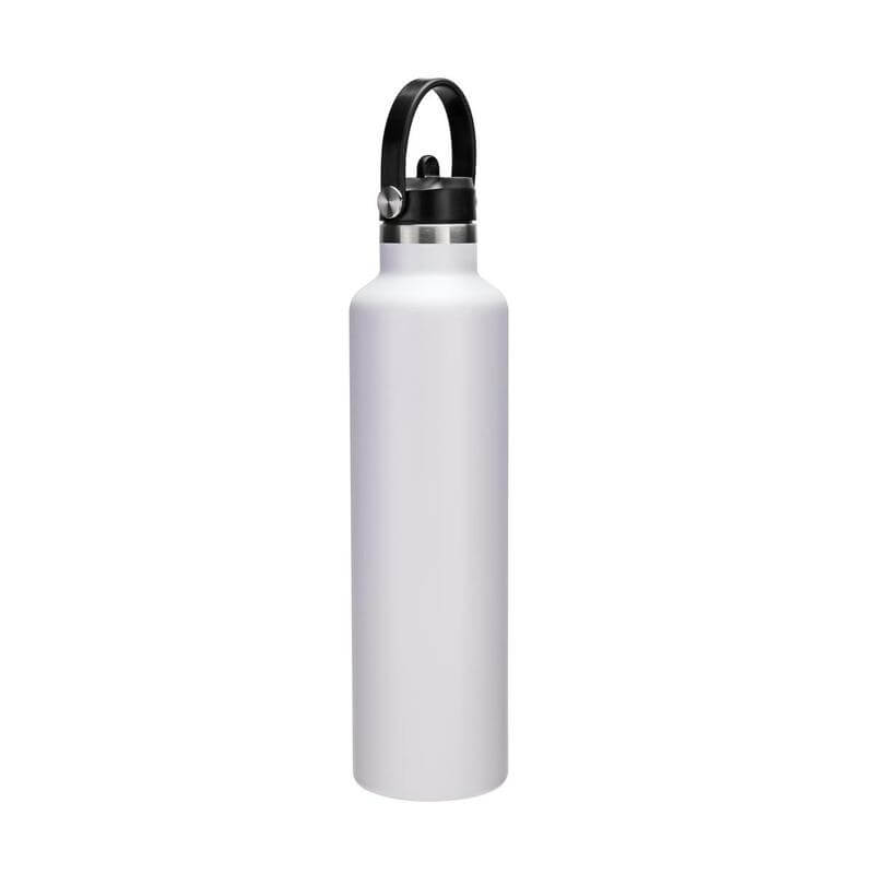 CERVO - Hans Larsen Vacuum Stainless Steel Bottle with Sports Lid - 1L - White