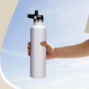 CERVO - Hans Larsen Vacuum Stainless Steel Bottle with Sports Lid - 1L - White