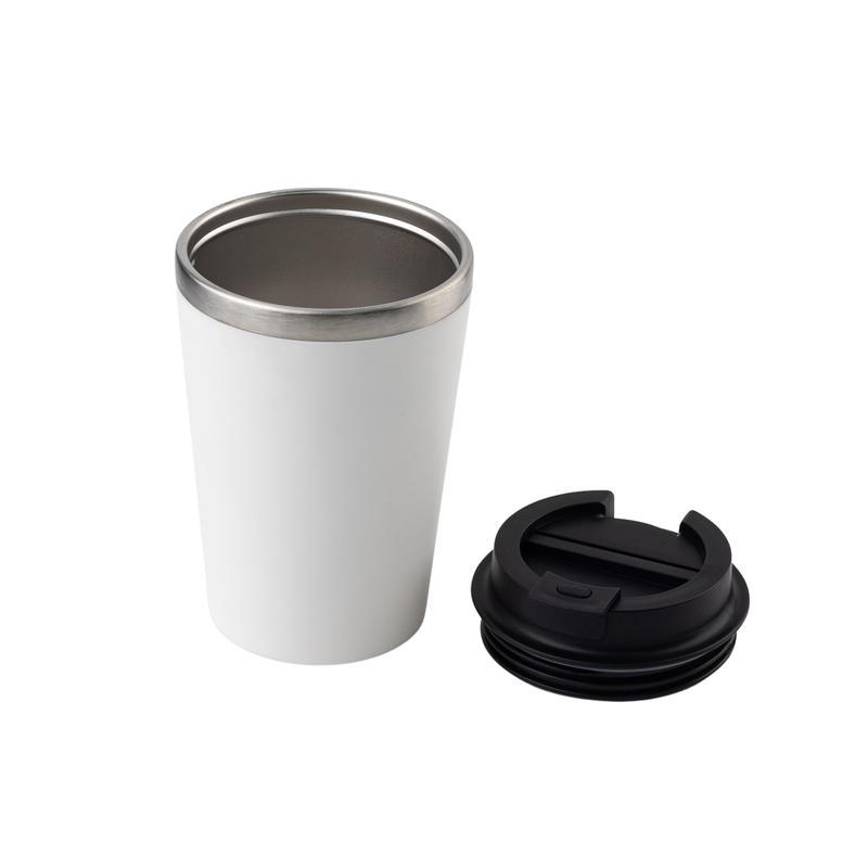 KOKSI - Giftology Set of Double Walled Tumbler, A5 Notebook and Pen - White