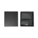 IRTA - Executive Set of Passport Cover, Name Card Holder and Metal Pen - Black