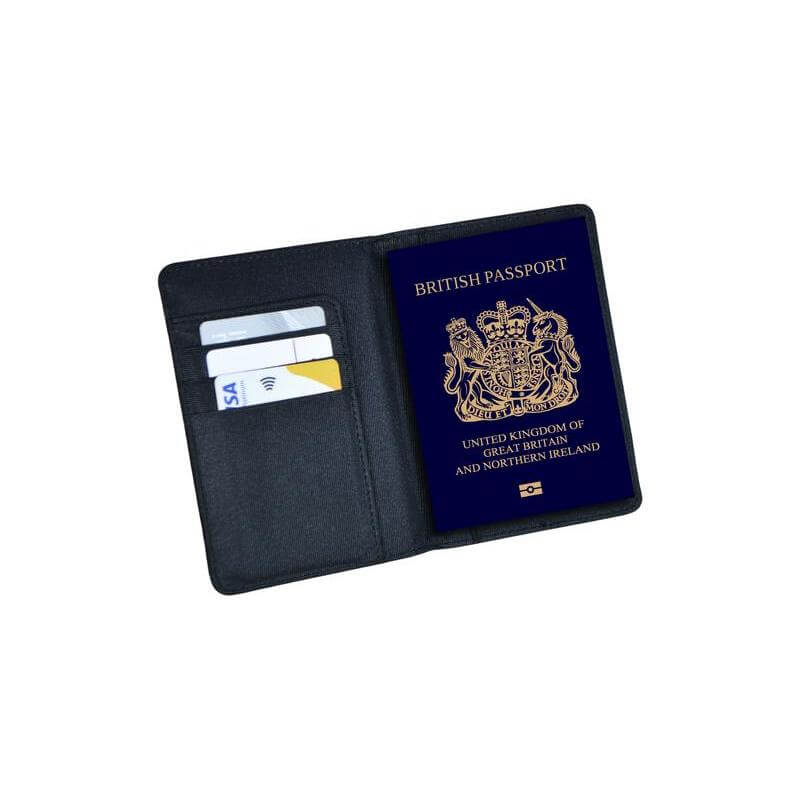 IRTA - Executive Set of Passport Cover, Name Card Holder and Metal Pen - Black