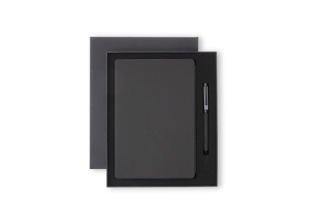 VARDIM - CHANGE ZERO Sustainable Gift Set with Refillable Notebook & Pen - Black
