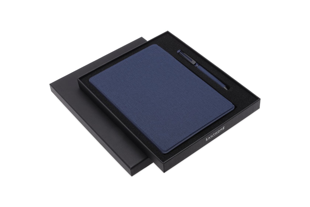 VARDIM - CHANGE ZERO Sustainable Gift Set with Refillable Notebook & Pen - Navy