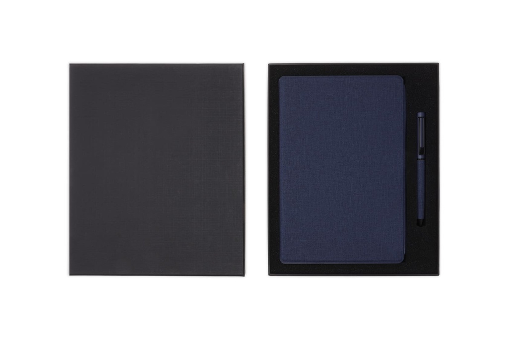 VARDIM - CHANGE ZERO Sustainable Gift Set with Refillable Notebook & Pen - Navy