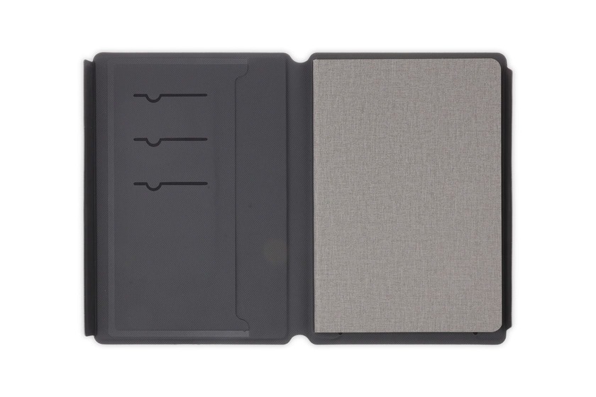 TESSIN - CHANGE ZERO Sustainable Gift Set with Refillable Notebook, Pen & Cardholder - Grey