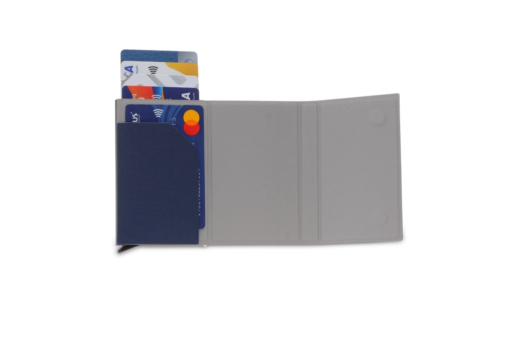 TESSIN - CHANGE ZERO Sustainable Gift Set with Refillable Notebook, Pen & Cardholder - Navy