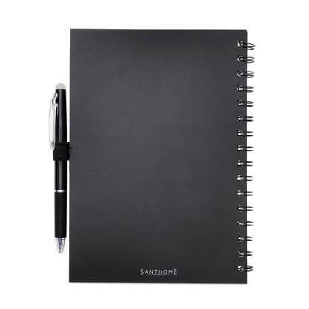 Santhome® Eternity - The Reusable Notebook & Pen Set - Black