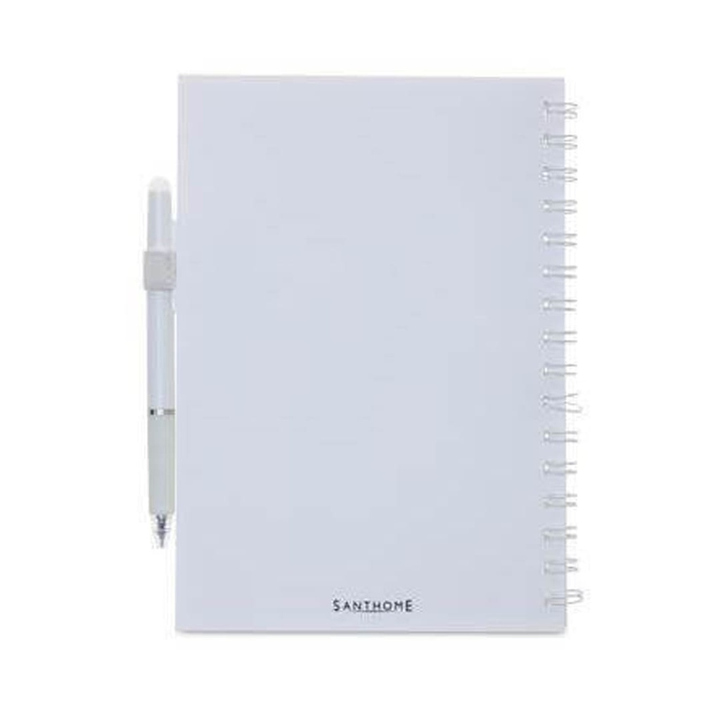 Santhome® Eternity - The Reusable Notebook & Pen Set - White