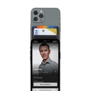 ROMA - Santhome® 2-in-1 Mag Cardholder and Inbuilt NFC Digital Business Card - Black