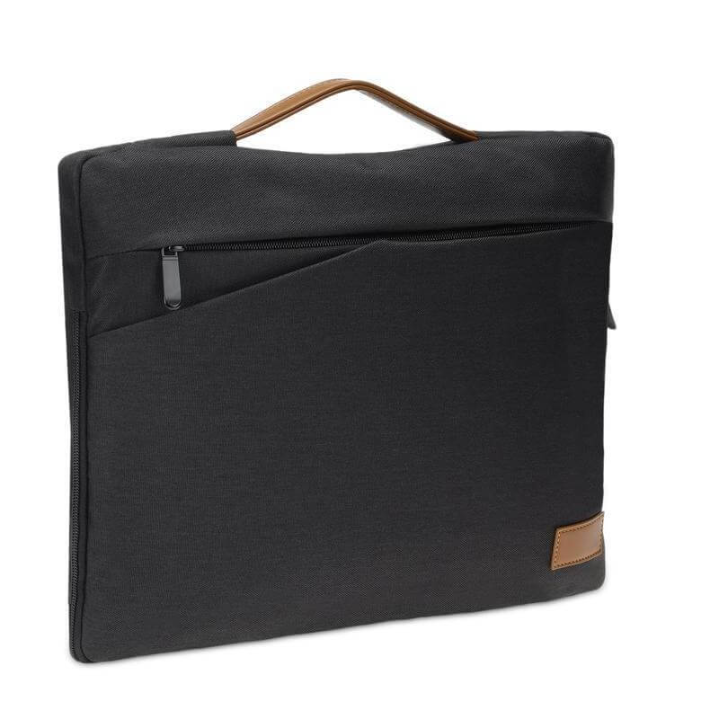 SALCEA - Santhome® 15" Laptop Sleeve - Black/Tan