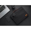 SALCEA - Santhome® 15" Laptop Sleeve - Black/Tan