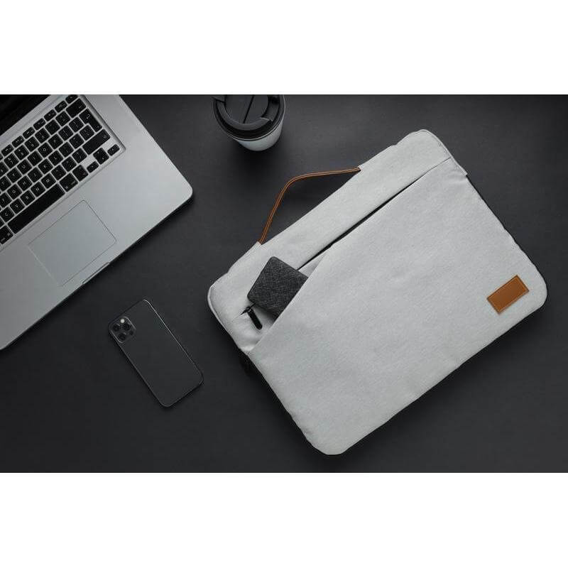 SALCEA - Santhome® 15" Laptop Sleeve - Grey/Tan