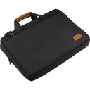 SLOTEN - Santhome® 15" Laptop Bag - Black/Tan