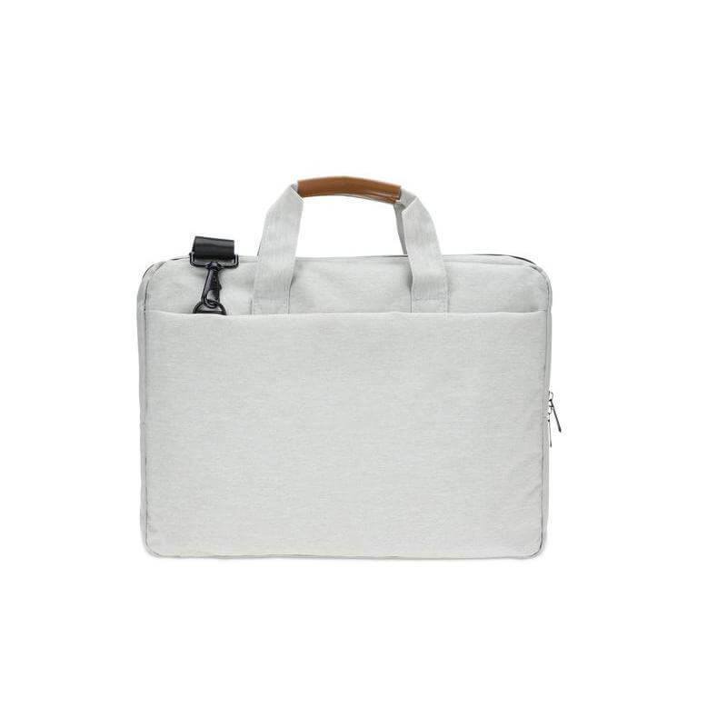 SLOTEN - Santhome® 15" Laptop Bag - Grey/Tan