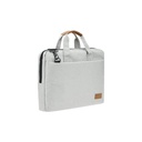 SLOTEN - Santhome® 15" Laptop Bag - Grey/Tan