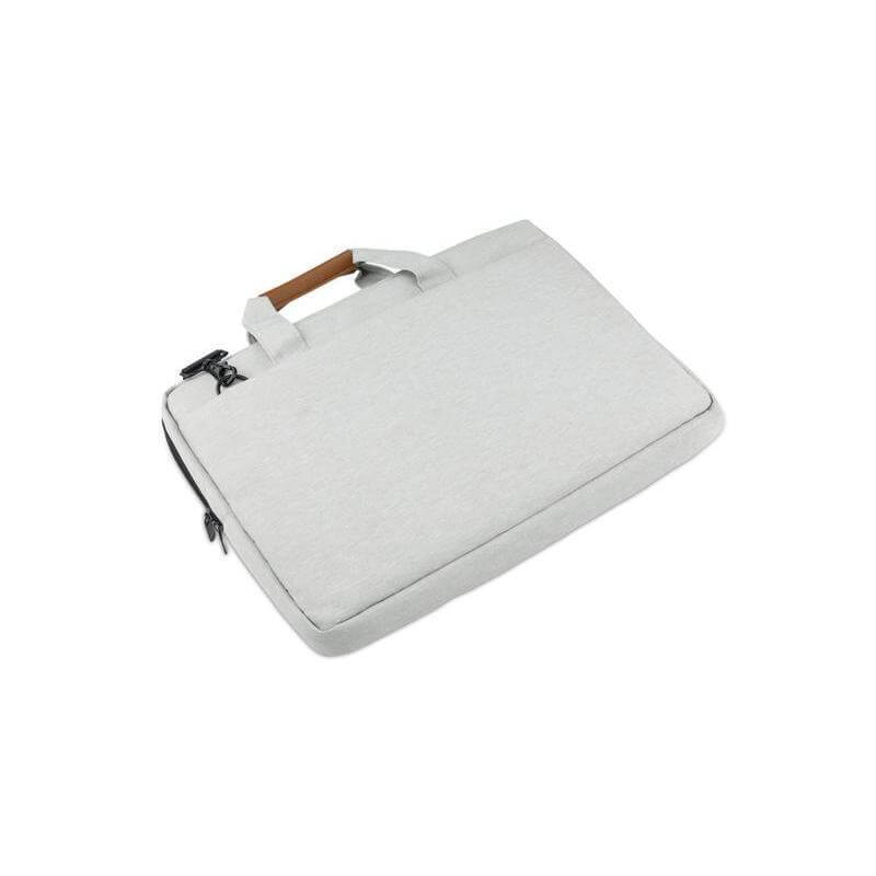 SLOTEN - Santhome® 15" Laptop Bag - Grey/Tan