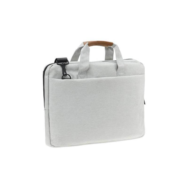 SLOTEN - Santhome® 15" Laptop Bag - Grey/Tan