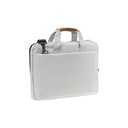 SLOTEN - Santhome® 15" Laptop Bag - Grey/Tan