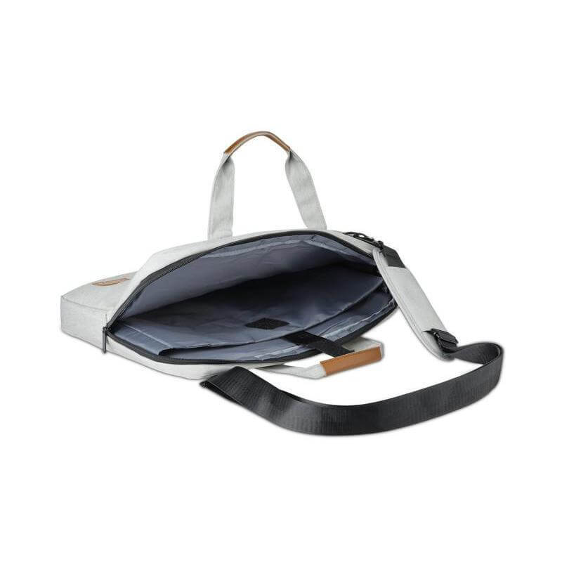 SLOTEN - Santhome® 15" Laptop Bag - Grey/Tan