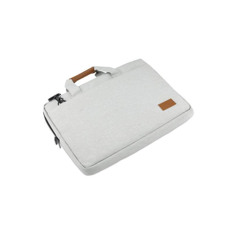 SLOTEN - Santhome® 15" Laptop Bag - Grey/Tan