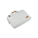 SLOTEN - Santhome® 15" Laptop Bag - Grey/Tan